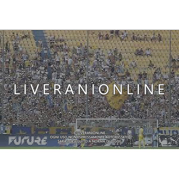tifosi - Parma fans show their support during Parma Calcio vs Pescare Calcio, 32° leg of Coppa Italia Frecciarossa 2025-26 game at Ennio Tardini stadium in Parma (PR), Italy, on Agust 17, 2025. (Photo by Davide Casentini)- AGENZIA ALDO LIVERANI SAS