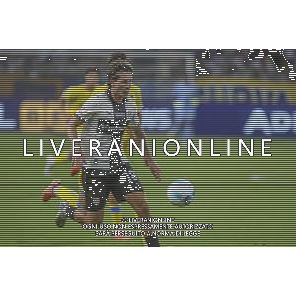 Mathias Fjørtoft Løvik of Parma AC play the ball during Parma Calcio vs Pescare Calcio, 32° leg of Coppa Italia Frecciarossa 2025-26 game at Ennio Tardini stadium in Parma (PR), Italy, on Agust 17, 2025. (Photo by Davide Casentini)- AGENZIA ALDO LIVERANI SAS