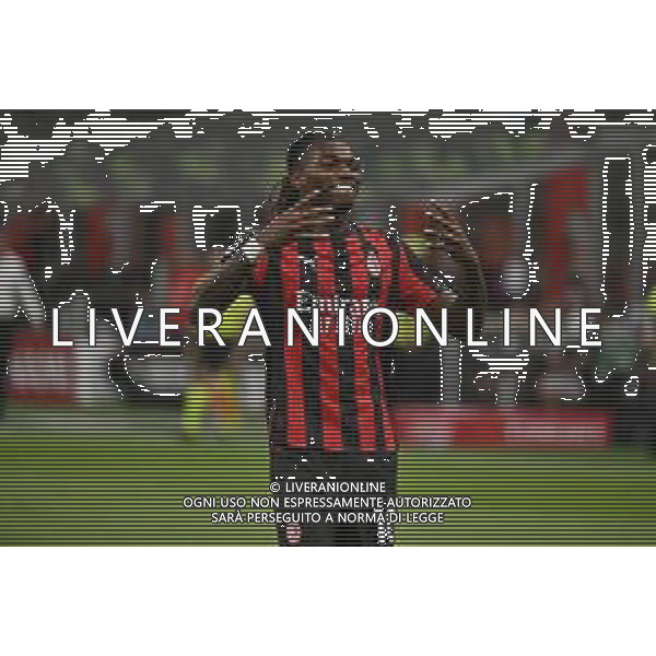 Milan vs Bari nella foto Rafael Leao (Milan) esultanza dopo il gol dell\'1 a 0 Rafael Leao Milano 17-08-2025 Stadio Giuseppe Meazza - San Siro Milan vs Bari Coppa Italia Frecciarossa - trentaduesimi di finale foto Roberto Garavaglia/Agenzia Aldo Liverani sas- AGENZIA ALDO LIVERANI SAS