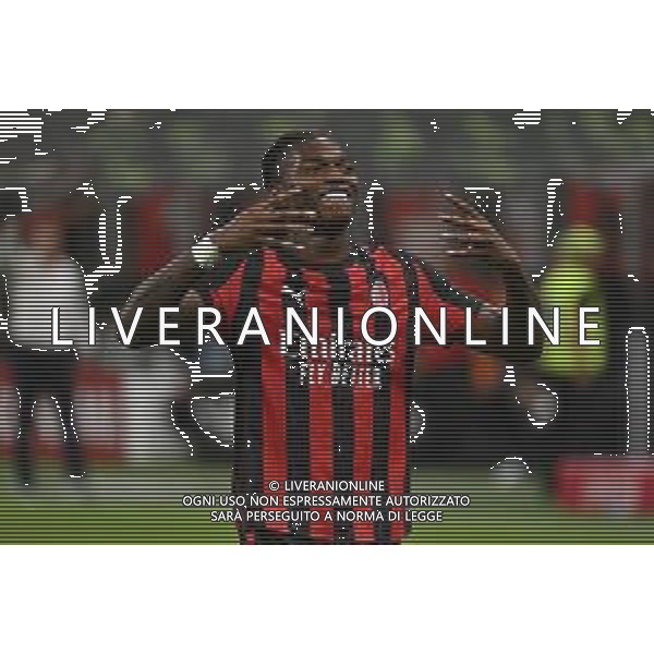 Milan vs Bari nella foto Rafael Leao (Milan) esultanza dopo il gol dell\'1 a 0 Rafael Leao Milano 17-08-2025 Stadio Giuseppe Meazza - San Siro Milan vs Bari Coppa Italia Frecciarossa - trentaduesimi di finale foto Roberto Garavaglia/Agenzia Aldo Liverani sas- AGENZIA ALDO LIVERANI SAS