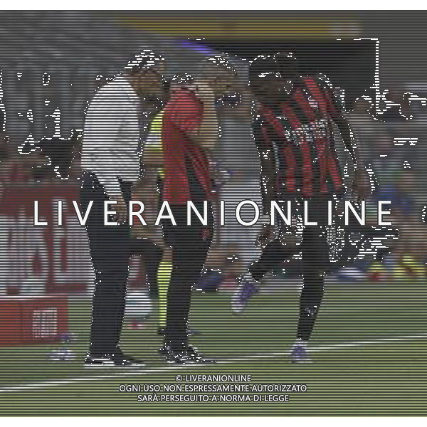 INFORTUNATO RAFAEL LEAO -Milan vs Bari Coppa Italia Frecciarossa - trentaduesimi di finale Milano 17-08-2025 ©PAOLO GIAMPIETRI - AGENZIA ALDO LIVERANI SAS