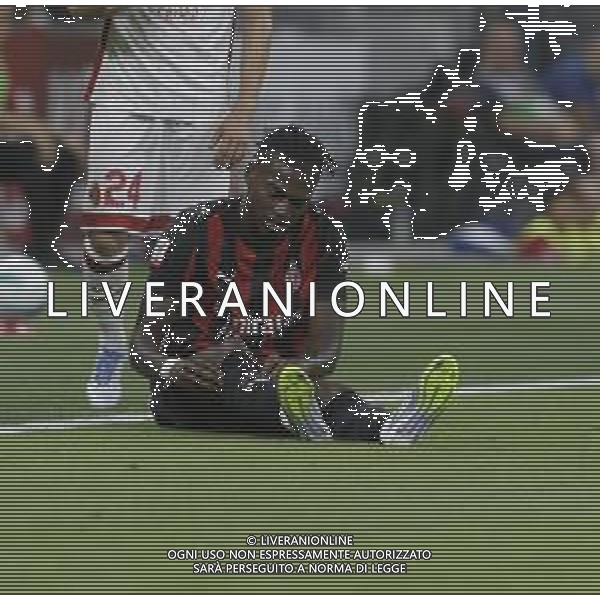 INFORTUNATO RAFAEL LEAO -Milan vs Bari Coppa Italia Frecciarossa - trentaduesimi di finale Milano 17-08-2025 ©PAOLO GIAMPIETRI - AGENZIA ALDO LIVERANI SAS