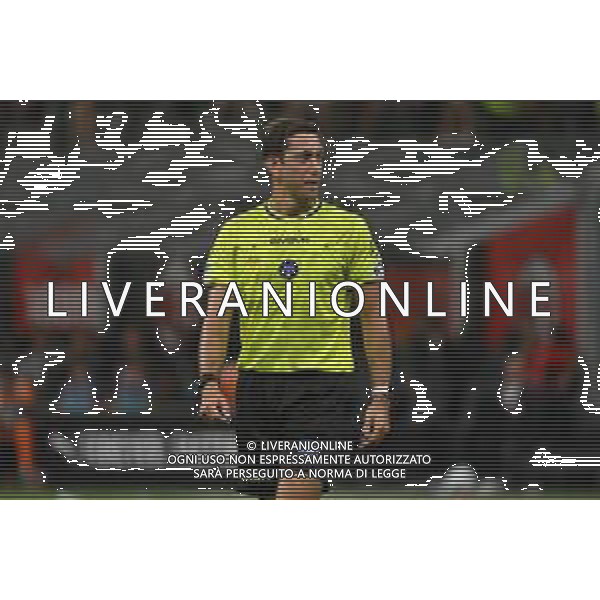Milan vs Bari nella foto l\'arbitro Alberto Ruben Arena di Torre del Greco (NA) Milano 17-08-2025 Stadio Giuseppe Meazza - San Siro Milan vs Bari Coppa Italia Frecciarossa - trentaduesimi di finale foto Roberto Garavaglia/Agenzia Aldo Liverani sas