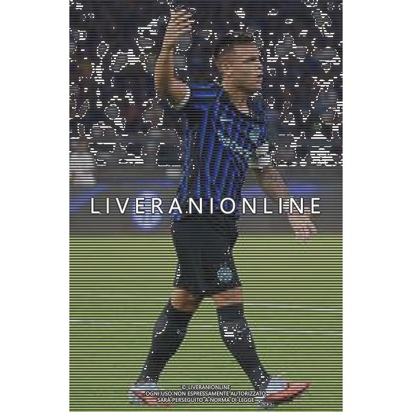 TVEM August 16, 2025 Bari, Italy - FC Inter vs Olympiacos FC - friendly match - San Nicola Stadium. In the pic: Lautaro Martínez of FC Inter disappointment FOTO EMMANUELE MASTRODONJATO-AG ALDO LIVERANI SAS
