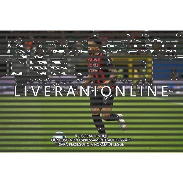 Milan vs Bari nella foto Noah Okafor (Milan) Milano 17-08-2025 Stadio Giuseppe Meazza - San Siro Milan vs Bari Coppa Italia Frecciarossa - trentaduesimi di finale foto Roberto Garavaglia/Agenzia Aldo Liverani sas