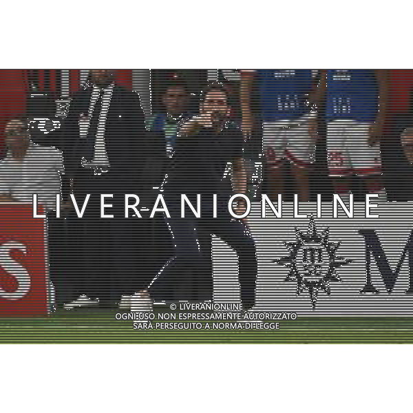 Milan vs Bari nella foto Fabio Caserta allenatore Bari Milano 17-08-2025 Stadio Giuseppe Meazza - San Siro Milan vs Bari Coppa Italia Frecciarossa - trentaduesimi di finale foto Roberto Garavaglia/Agenzia Aldo Liverani sas