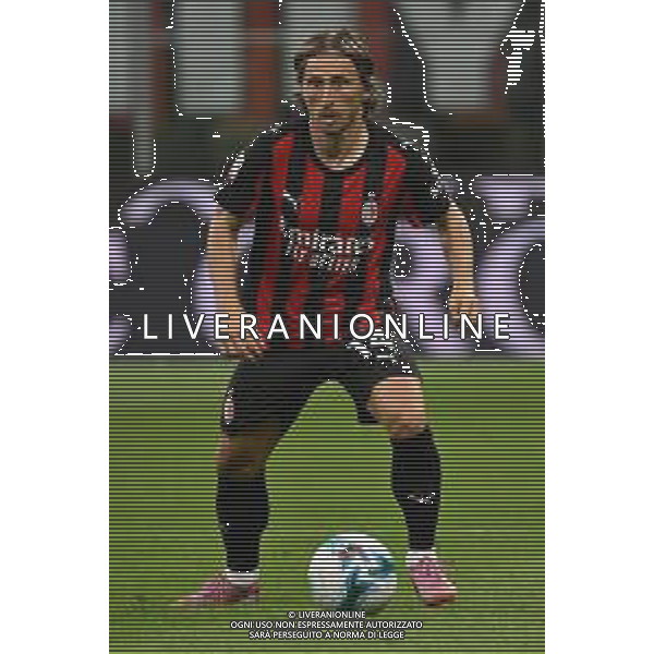 Milan vs Bari nella foto Luka Modric (Milan) Milano 17-08-2025 Stadio Giuseppe Meazza - San Siro Milan vs Bari Coppa Italia Frecciarossa - trentaduesimi di finale foto Roberto Garavaglia/Agenzia Aldo Liverani sas