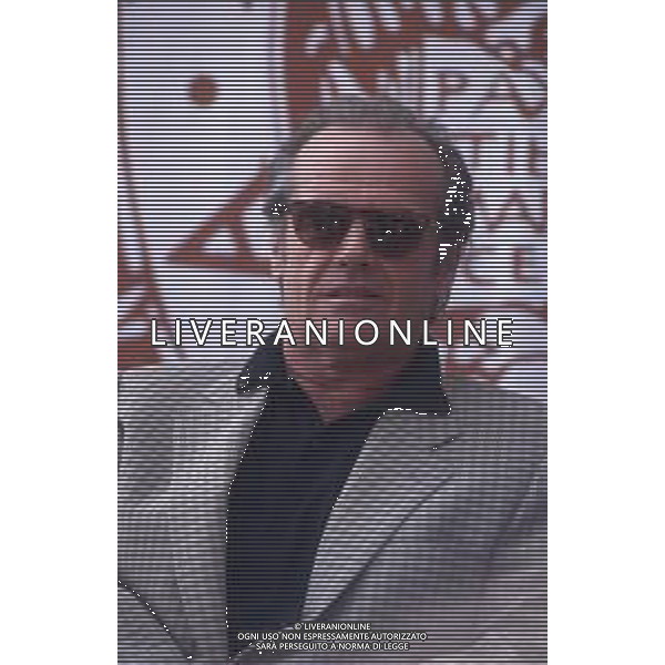 DIAP-RETROSPETTIVA JACK NICHOLSON ATTORE NELLA FOTO JACK NICHOLSON A VENEZIA NELL\'ANNO 1994 AG ALDO LIVERANI SAS
