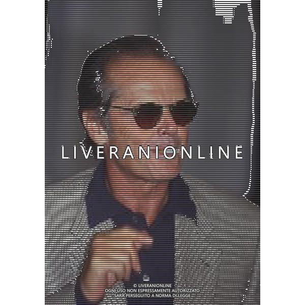 DIAP-RETROSPETTIVA JACK NICHOLSON ATTORE NELLA FOTO JACK NICHOLSON A VENEZIA NELL\'ANNO 1994 AG ALDO LIVERANI SAS 