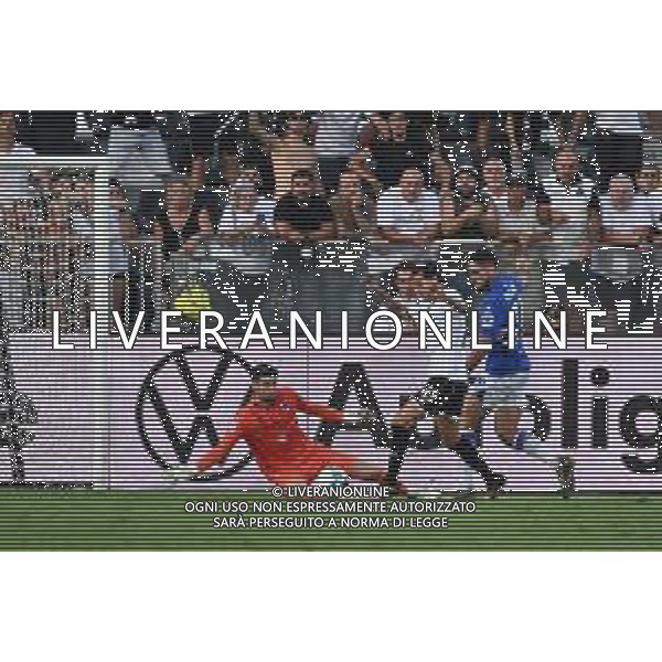 TVRG Spezia vs Sampdoria nella foto Antonio Candela (Spezia) occasione da gol La Spezia 18-08-2025 Stadio Alberto Picco Spezia vs Sampdoria - trentaduesimi di finale Coppa Italia Frecciarossa foto Roberto Garavaglia/Agenzia Aldo Liverani sas