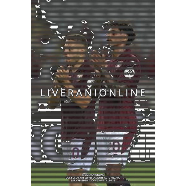 Torino 18.08.25 Stadio Grande Torino @Manuela Viganti/Ag. Aldo Liverani sas Torino vs Modena Coppa Italia Frecciarossa Trentaduesimi di Finale Stagione 2025/2026 Nella foto: nikola vlasic e valentino lazaro a fine gara ©Viganti - AGENZIA ALDO LIVERANI SAS