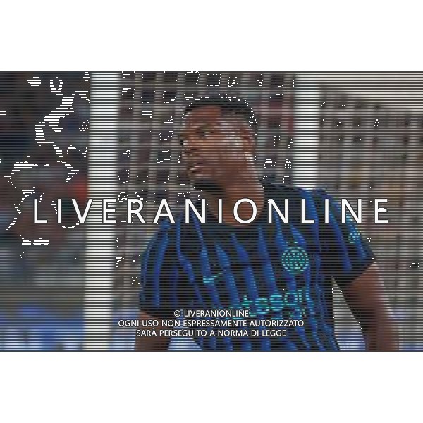 TVEM August 16, 2025 Bari, Italy - FC Inter vs Olympiacos FC - friendly match - San Nicola Stadium. In the pic: Denzel Dumfries of FC Inter foto emmanuele mastrodonato-ag aldo liverani sas