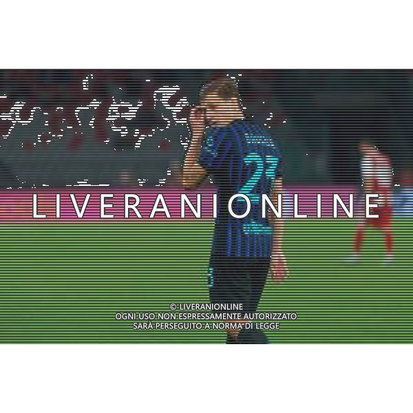 TVEM August 16, 2025 Bari, Italy - FC Inter vs Olympiacos FC - friendly match - San Nicola Stadium. In the pic: Nicolò Barella of FC Inter foto emmanuele mastrodonato-ag aldo liverani sas
