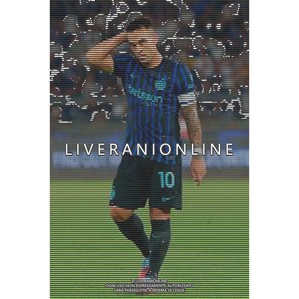 TVEM August 16, 2025 Bari, Italy - FC Inter vs Olympiacos FC - friendly match - San Nicola Stadium. In the pic: Lautaro Martínez of FC Inter foto emmanuele mastrodonato-ag aldo liverani sas