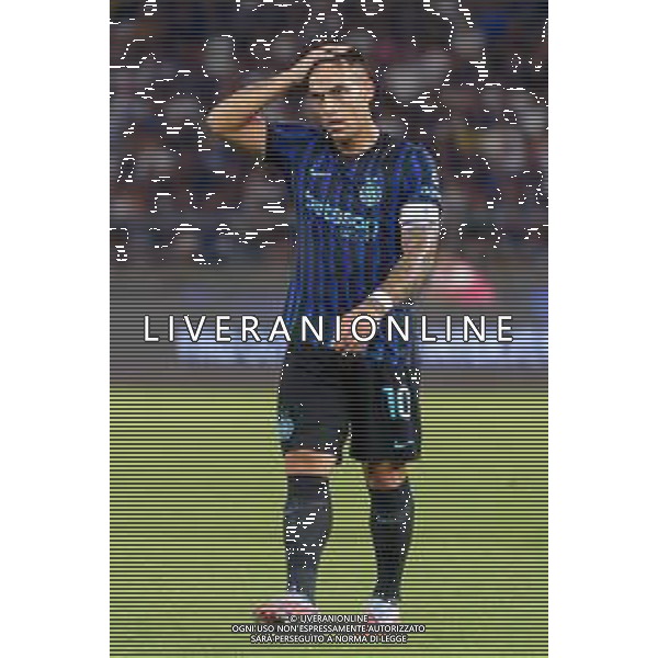 TVEM August 16, 2025 Bari, Italy - FC Inter vs Olympiacos FC - friendly match - San Nicola Stadium. In the pic: Lautaro Martínez of FC Inter foto emmanuele mastrodonato-ag aldo liverani sas