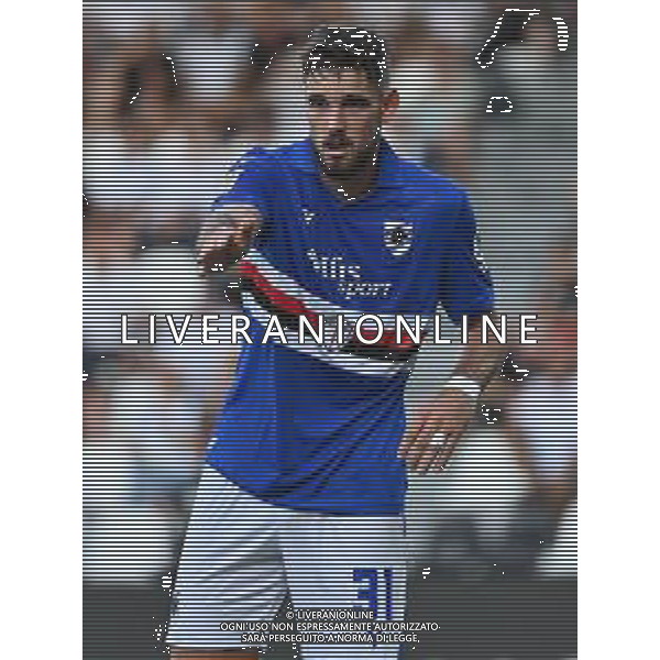 TVRG Spezia vs Sampdoria nella foto Stipe Vulikic (Sampdoria) La Spezia 18-08-2025 Stadio Alberto Picco Spezia vs Sampdoria - trentaduesimi di finale Coppa Italia Frecciarossa foto Roberto Garavaglia/Agenzia Aldo Liverani sas