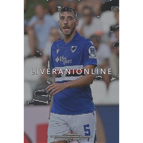 TVRG Spezia vs Sampdoria nella foto Alessandro Pio Riccio (Sampdoria) La Spezia 18-08-2025 Stadio Alberto Picco Spezia vs Sampdoria - trentaduesimi di finale Coppa Italia Frecciarossa foto Roberto Garavaglia/Agenzia Aldo Liverani sas