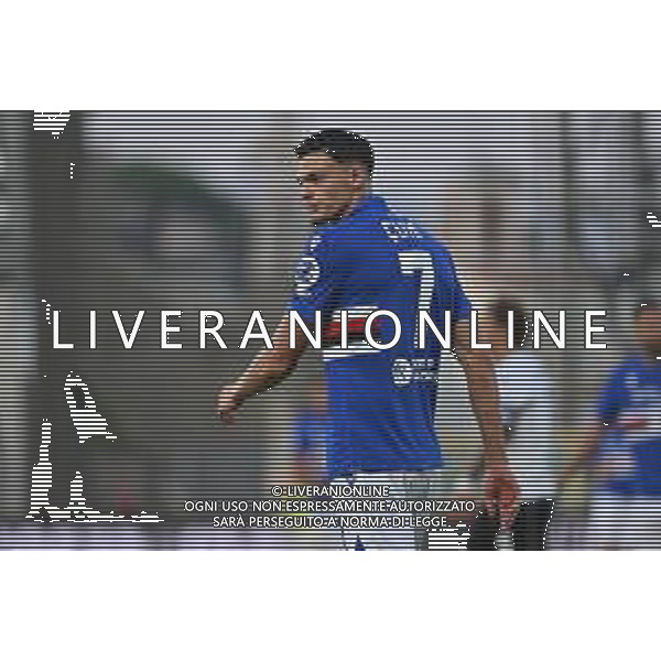 TVRG Spezia vs Sampdoria nella foto Marvin Cuni (Sampdoria) La Spezia 18-08-2025 Stadio Alberto Picco Spezia vs Sampdoria - trentaduesimi di finale Coppa Italia Frecciarossa foto Roberto Garavaglia/Agenzia Aldo Liverani sas