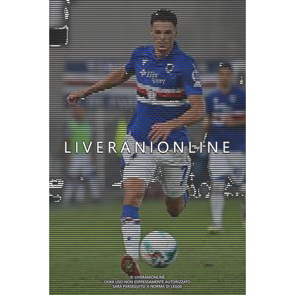 TVRG Spezia vs Sampdoria nella foto Marvin Cuni (Sampdoria) La Spezia 18-08-2025 Stadio Alberto Picco Spezia vs Sampdoria - trentaduesimi di finale Coppa Italia Frecciarossa foto Roberto Garavaglia/Agenzia Aldo Liverani sas