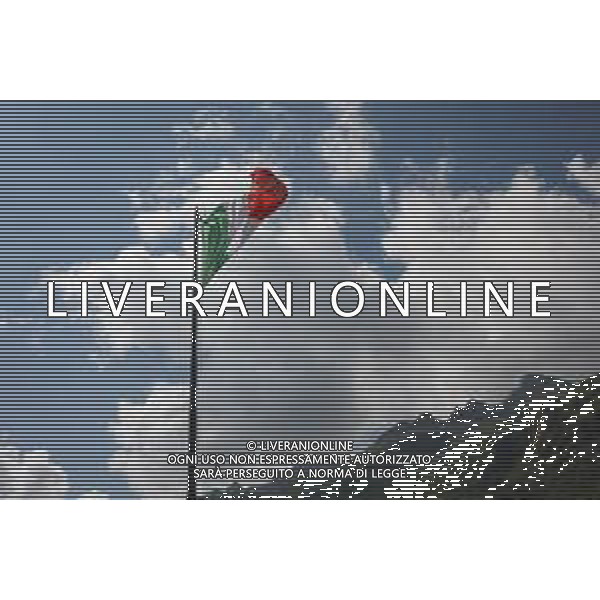 TVRCOR Cascata Del Toce Val Formazza nella foto bandiera Italia 18-08-2025 Formazza (VB) ©TVRCOR Corradin Roberta - AGENZIA ALDO LIVERANI SAS