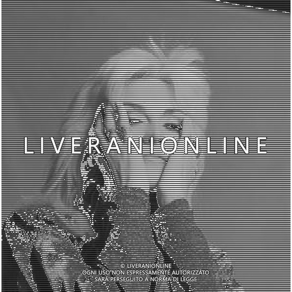 NEG-RETROSPETTIVA DONATELLA RETTORE CANTANTE NELLA FOTO DONATELLA RETTORE NELL\'ANNO 1991 AG THEMA-AG ALDO LIVERANI SAS