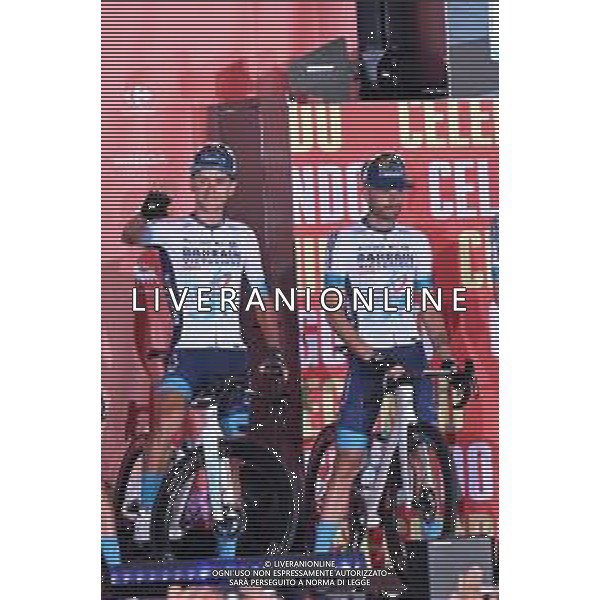 21-08-2025 Presentazione Squadre Vuelta A Espana 2025; 2025, Bahrain - Victorious; Caruso, Damiano; Tiberi, Antonio; Torino; ©SIROTTI - AGENZIA ALDO LIVERANI SAS