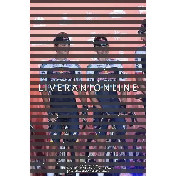 21-08-2025 Presentazione Squadre Vuelta A Espana 2025; 2025, Red Bull - Bora Hansgrohe; Pellizzari, Giulio; Hindley, Jai; Torino; ©SIROTTI - AGENZIA ALDO LIVERANI SAS