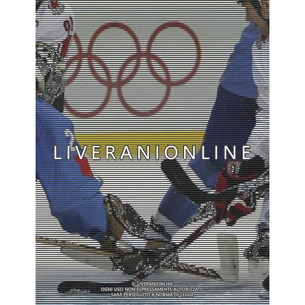 TORINO 2006: OLIMPIADI INVERNALI; HOKEY, ITALIA -CANADA. NELLA FOTO LA GARA PH GIGI ARCAINI/AG.ALDO LIVERANI