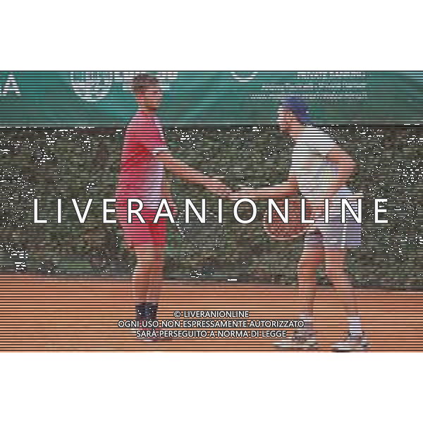 TVRCOR – ITF M25 Lesa Cup – Lesa (NO) 22-08-2025 – quarti di finale nella foto Gianluca Cadenasso (ITA) e Oleksandr Ovcharenko (UKR) 22-08-2025 nella foto Sporting Lesa (NO) – foto Roberta Corradin/ag. Aldo Liverani Sas-AGENZIA ALDO LIVERANI SAS