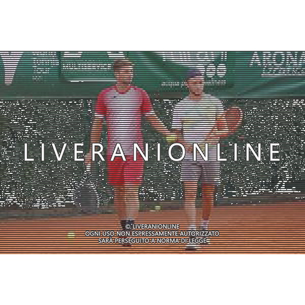 TVRCOR – ITF M25 Lesa Cup – Lesa (NO) 22-08-2025 – quarti di finale nella foto Gianluca Cadenasso (ITA) e Oleksandr Ovcharenko (UKR) 22-08-2025 nella foto Sporting Lesa (NO) – foto Roberta Corradin/ag. Aldo Liverani Sas-AGENZIA ALDO LIVERANI SAS