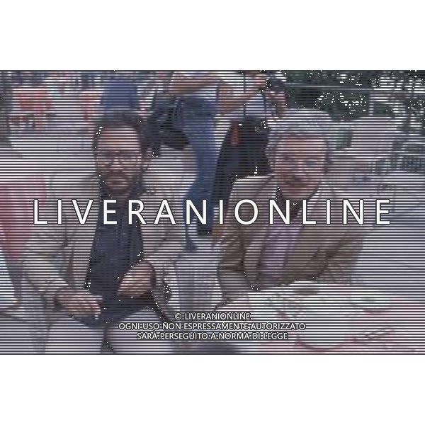 DIAP -RETROSPETTIVA MARTIN SCORZESE REGISTA NELLA FOTO MARTIN SCORZESE CON DANIEL TUSCAN DU PLANTIER A VENEZIA NELL\'ANNO 1982 AG ALDO LIVERANI SAS