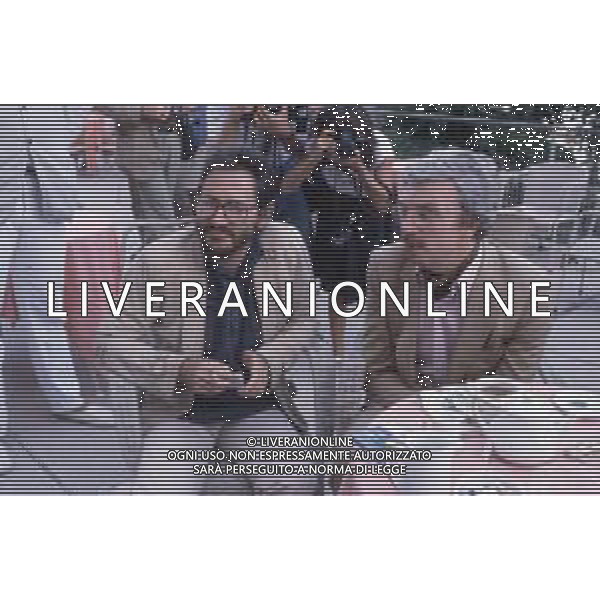 DIAP -RETROSPETTIVA MARTIN SCORZESE REGISTA NELLA FOTO MARTIN SCORZESE CON DANIEL TUSCAN DU PLANTIER A VENEZIA NELL\'ANNO 1982 AG ALDO LIVERANI SAS