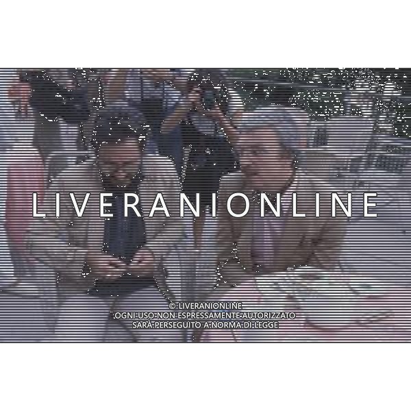 DIAP -RETROSPETTIVA MARTIN SCORZESE REGISTA NELLA FOTO MARTIN SCORZESE CON DANIEL TUSCAN DU PLANTIER A VENEZIA NELL\'ANNO 1982 AG ALDO LIVERANI SAS