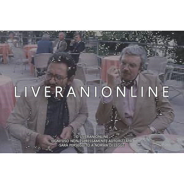 DIAP -RETROSPETTIVA MARTIN SCORZESE REGISTA NELLA FOTO MARTIN SCORZESE CON DANIEL TUSCAN DU PLANTIER A VENEZIA NELL\'ANNO 1982 AG ALDO LIVERANI SAS