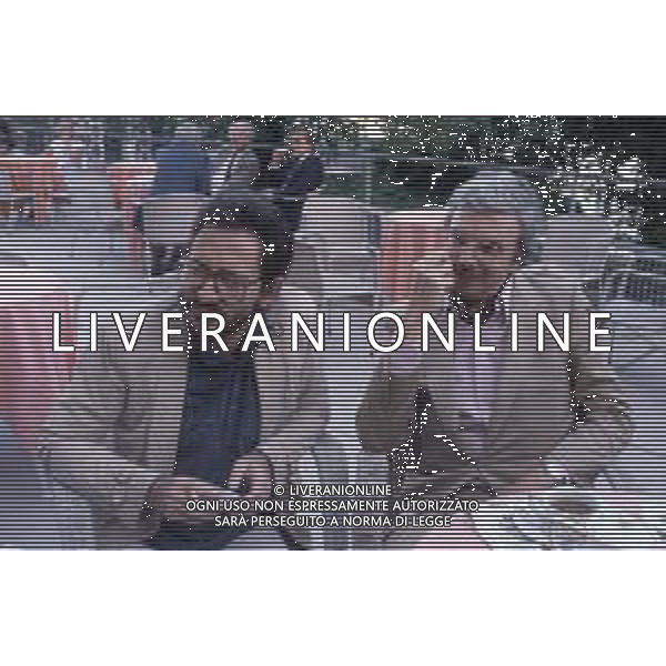 DIAP -RETROSPETTIVA MARTIN SCORZESE REGISTA NELLA FOTO MARTIN SCORZESE CON DANIEL TUSCAN DU PLANTIER A VENEZIA NELL\'ANNO 1982 AG ALDO LIVERANI SAS