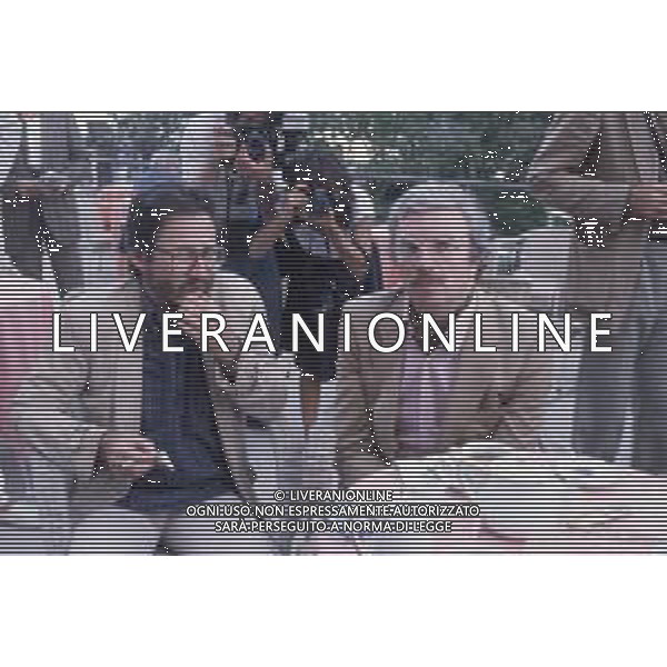 DIAP -RETROSPETTIVA MARTIN SCORZESE REGISTA NELLA FOTO MARTIN SCORZESE CON DANIEL TUSCAN DU PLANTIER A VENEZIA NELL\'ANNO 1982 AG ALDO LIVERANI SAS