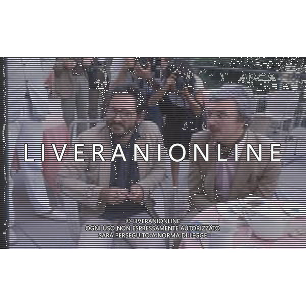DIAP -RETROSPETTIVA MARTIN SCORZESE REGISTA NELLA FOTO MARTIN SCORZESE CON DANIEL TUSCAN DU PLANTIER A VENEZIA NELL\'ANNO 1982 AG ALDO LIVERANI SAS