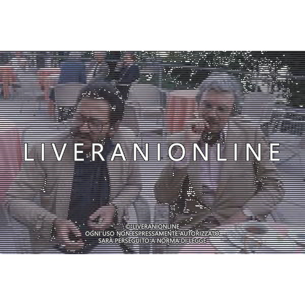 DIAP -RETROSPETTIVA MARTIN SCORZESE REGISTA NELLA FOTO MARTIN SCORZESE CON DANIEL TUSCAN DU PLANTIER A VENEZIA NELL\'ANNO 1982 AG ALDO LIVERANI SAS