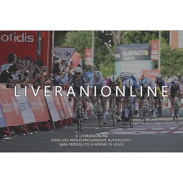 23-08-2025 Vuelta A Espana; Tappa 01 Venaria Reale - Novara; 2025, Alpecin - Deceuninck; 2025, Israel - Premier Tech; 2025, Caja Rural - Seguros Rga; 2025, Lotto; Philipsen, Jasper; Vernon, Ethan; Aular Sanabria, Orluis; Viviani, Elia; Novara; ©SIROTTI - AGENZIA ALDO LIVERANI SAS