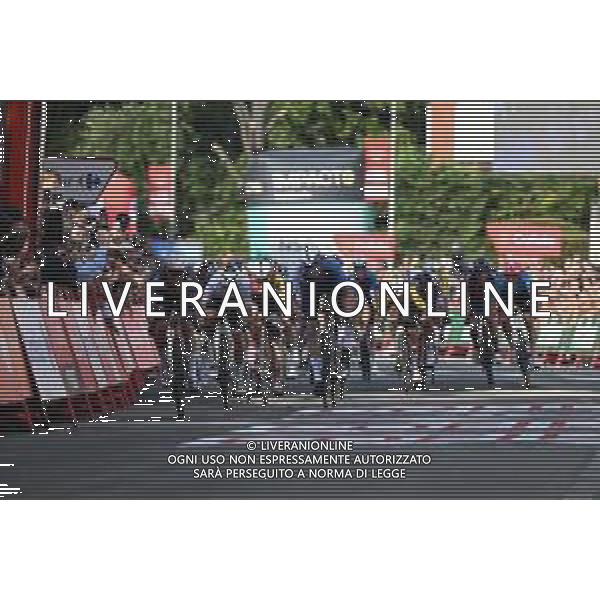 23-08-2025 Vuelta A Espana; Tappa 01 Venaria Reale - Novara; 2025, Alpecin - Deceuninck; 2025, Israel - Premier Tech; Philipsen, Jasper; Vernon, Ethan; Novara; ©SIROTTI - AGENZIA ALDO LIVERANI SAS