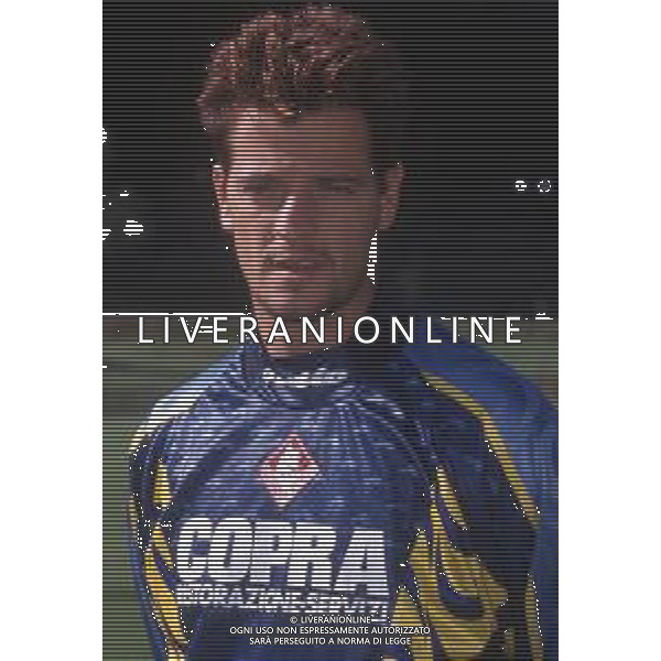 DIAP-RETROSPETTIVA FLAVIO ROMA CALCIATORE NELLA FOTO FLAVIO ROMA CON LA MAGLIA DEL PIACENZA CALCIO AG ALDO LIVERANI SAS