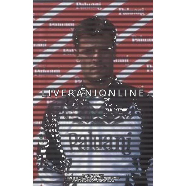DIAP-RETROSPETTIVA FLAVIO ROMA CALCIATORE NELLA FOTO FLAVIO ROMA CON LA MAGLIA DEL PIACENZA CALCIO AG ALDO LIVERANI SAS