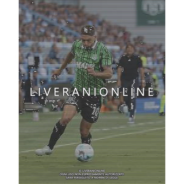 Domenico Berardi of US Sassuolo play the ball during US Sassuolo vs SSC Napoli, 1° Serie A Enilive 2025-26 game at Mapei stadium . Città del tricolore in Reggio Emilia (RE), Italy, on August 23, 2025. (Photo by Davide Casentini)- AGENZIA ALDO LIVERANI SAS