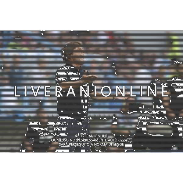 Antonio Conte Head Coach of SSC Napoli gestures during US Sassuolo vs SSC Napoli, 1° Serie A Enilive 2025-26 game at Mapei stadium . Città del tricolore in Reggio Emilia (RE), Italy, on August 23, 2025. (Photo by Davide Casentini)- AGENZIA ALDO LIVERANI SAS