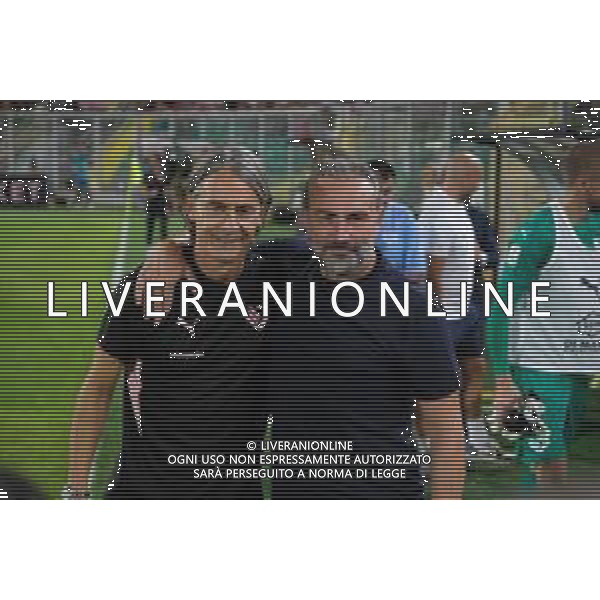 Fiilippo Inzaghi e Davide Dionigi in azione durante la partita Palermo vs Reggiana di Serie B 25/26 presso lo Stadio Renzo Barbera di Palermo il 23/08/25 ©SERRA FEDERICO - AGENZIA ALDO LIVERANI SAS