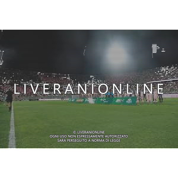 Formazioni schierate nel pre partita Palermo vs Reggiana di Serie B 25/26 presso lo Stadio Renzo Barbera di Palermo il 23/08/25 ©SERRA FEDERICO - AGENZIA ALDO LIVERANI SAS