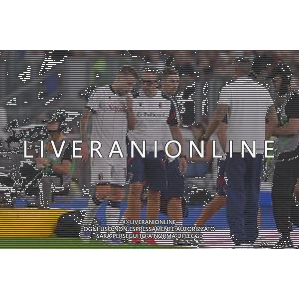 Roma vs Bologna Campionato Serie A Enilive - 1 Giornata Stadio Olimpico - Roma 23-08-2025 nella foto Infortunio Immobile foto federico gaetano-ag aldo liverani sas