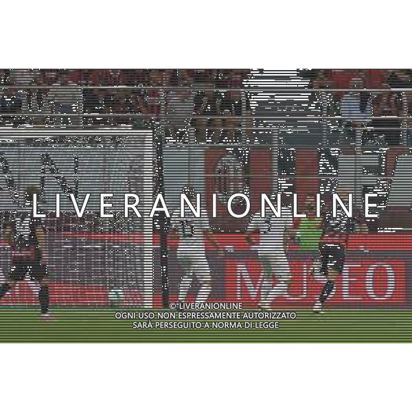 Milano 23.08.2025 Stadio Giuseppe Meazza @Manuela Viganti /Ag. Aldo Liverani sas Milan vs Cremonese Campionato Calcio Serie A Enilive 2025/2026 1a giornata Nella foto: gol strahinja pavlovic ©Viganti - AGENZIA ALDO LIVERANI SAS
