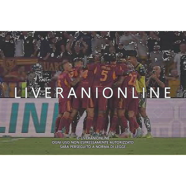 Roma vs Bologna Campionato Serie A Enilive - 1 Giornata Stadio Olimpico - Roma 23-08-2025 nella foto Esultanza Roma foto federico gaetano-ag aldo liverani sas