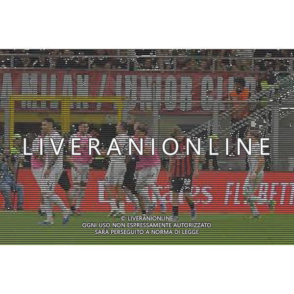 Milano 23.08.2025 Stadio Giuseppe Meazza @Manuela Viganti /Ag. Aldo Liverani sas Milan vs Cremonese Campionato Calcio Serie A Enilive 2025/2026 1a giornata Nella foto: esultanza cremonese dopo il gol di federico bonazzoli ©Viganti - AGENZIA ALDO LIVERANI SAS